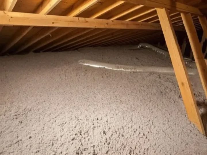 Blown-In Attic Insulation completed work by Mustang Insulation Services