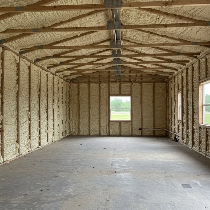 Spray Foam Insulation completed work by Mustang Insulation Services
